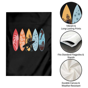 Surfboarder Garden Flag Hawaii Wave Surfing Surfboard Lover Beach Surfer TS10 Print Your Wear