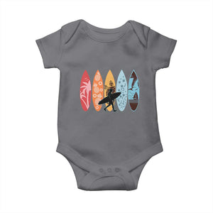 Surfboarder Baby Onesie Hawaii Wave Surfing Surfboard Lover Beach Surfer TS10 Charcoal Print Your Wear