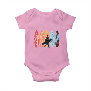 Surfboarder Baby Onesie Hawaii Wave Surfing Surfboard Lover Beach Surfer TS10 Light Pink Print Your Wear