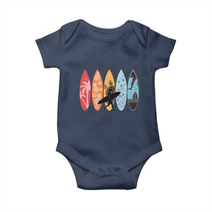 Surfboarder Baby Onesie Hawaii Wave Surfing Surfboard Lover Beach Surfer TS10 Navy Print Your Wear