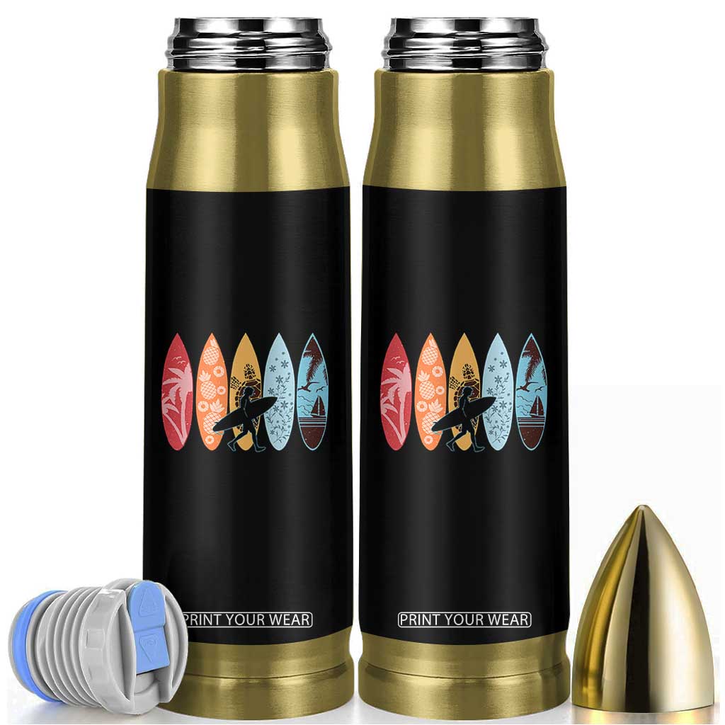 Surfboarder Bullet Tumbler Hawaii Wave Surfing Surfboard Lover Beach Surfer TS10 Black Print Your Wear