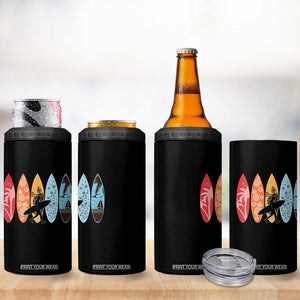 Surfboarder 4 in 1 Can Cooler Tumbler Hawaii Wave Surfing Surfboard Lover Beach Surfer TS10 Print Your Wear