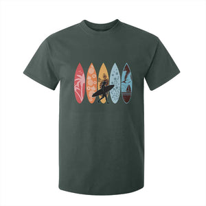 Surfboarder T Shirt For Kid Hawaii Wave Surfing Surfboard Lover Beach Surfer TS10 Dark Forest Green Print Your Wear