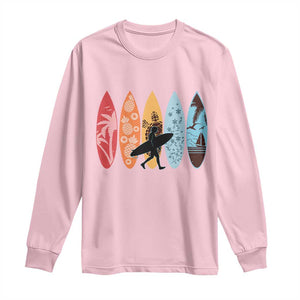 Surfboarder Long Sleeve Shirt Hawaii Wave Surfing Surfboard Lover Beach Surfer TS10 Light Pink Print Your Wear