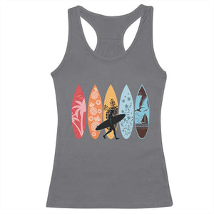 Surfboarder Racerback Tank Top Hawaii Wave Surfing Surfboard Lover Beach Surfer TS10 Charcoal Print Your Wear