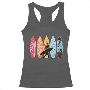Surfboarder Racerback Tank Top Hawaii Wave Surfing Surfboard Lover Beach Surfer TS10 Dark Heather Print Your Wear