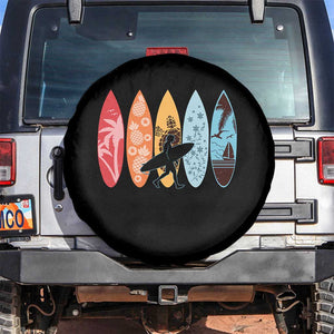 Surfboarder Spare Tire Cover Hawaii Wave Surfing Surfboard Lover Beach Surfer TS10 No hole Black Print Your Wear