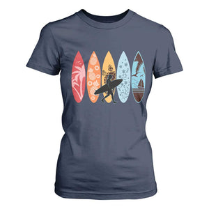 Surfboarder T Shirt For Women Hawaii Wave Surfing Surfboard Lover Beach Surfer TS10 Navy Print Your Wear
