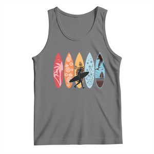 Surfboarder Tank Top Hawaii Wave Surfing Surfboard Lover Beach Surfer TS10 Black Heather Print Your Wear