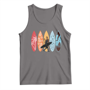 Surfboarder Tank Top Hawaii Wave Surfing Surfboard Lover Beach Surfer TS10 Deep Heather Print Your Wear