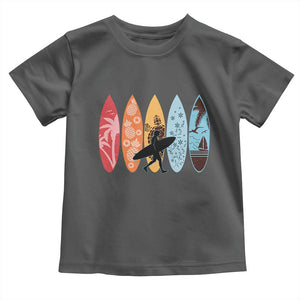 Surfboarder Toddler T Shirt Hawaii Wave Surfing Surfboard Lover Beach Surfer TS10 Dark Heather Print Your Wear