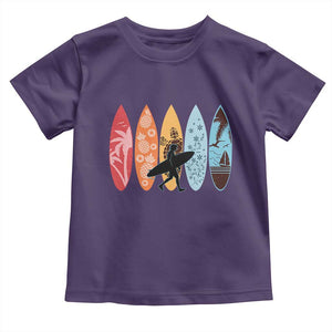 Surfboarder Toddler T Shirt Hawaii Wave Surfing Surfboard Lover Beach Surfer TS10 Purple Print Your Wear