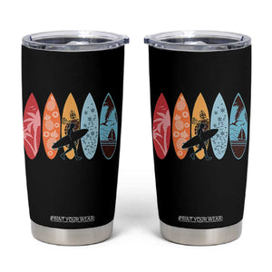 Surfboarder Tumbler Cup Hawaii Wave Surfing Surfboard Lover Beach Surfer TS10 Black Print Your Wear