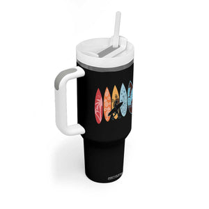 Surfboarder Tumbler With Handle Hawaii Wave Surfing Surfboard Lover Beach Surfer TS10 Print Your Wear