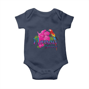 Nassau Souvenir Baby Onesie Caribbean Bahamas Beach Vacation TS10 Navy Print Your Wear