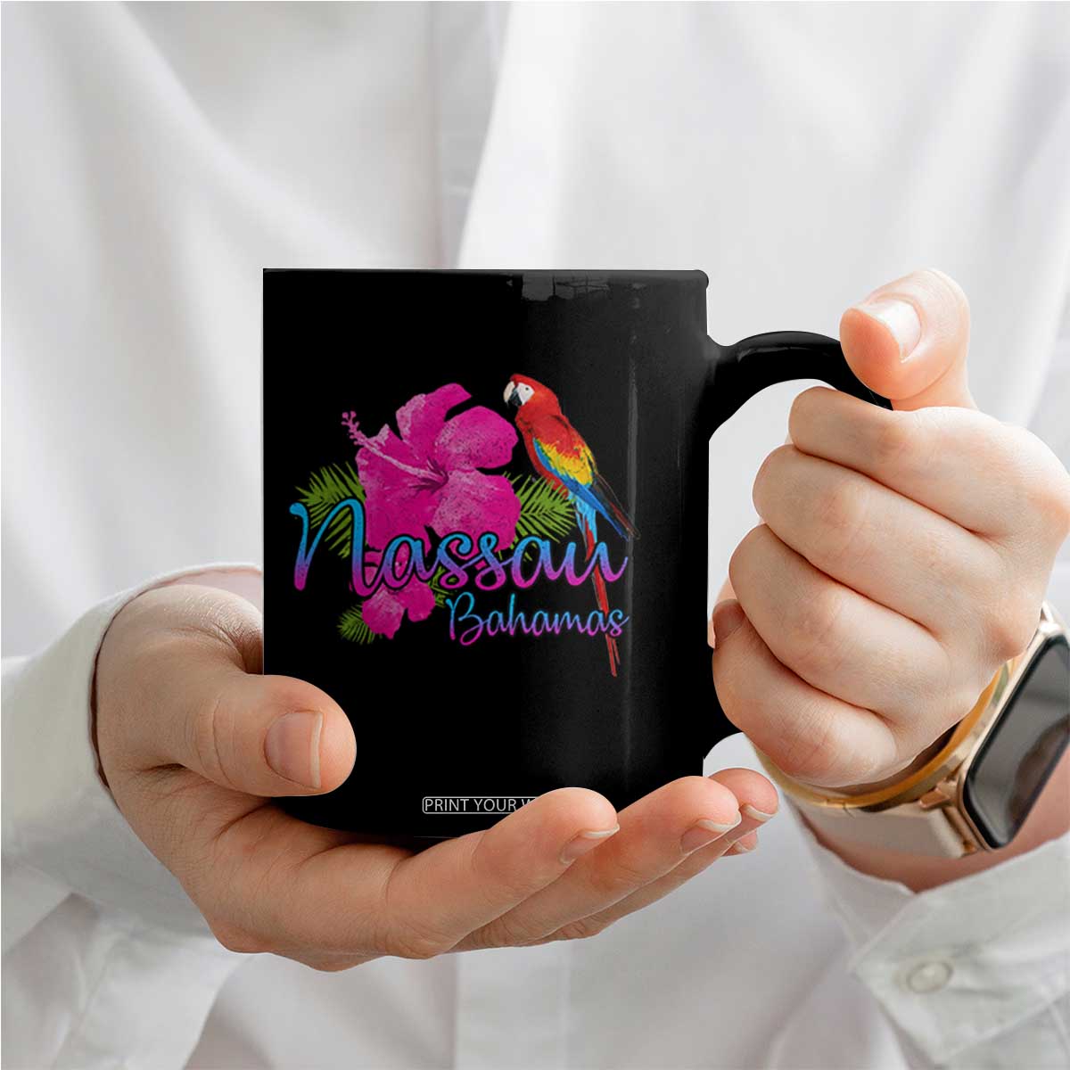 Nassau Souvenir Coffee Mug Caribbean Bahamas Beach Vacation TS10 Print Your Wear