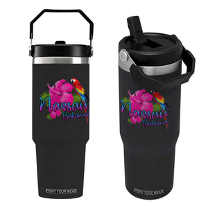 Nassau Souvenir Flip Straw Tumbler Caribbean Bahamas Beach Vacation TS10 One Size: 30 oz Black Print Your Wear