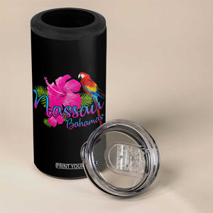 Nassau Souvenir 4 in 1 Can Cooler Tumbler Caribbean Bahamas Beach Vacation TS10 Print Your Wear