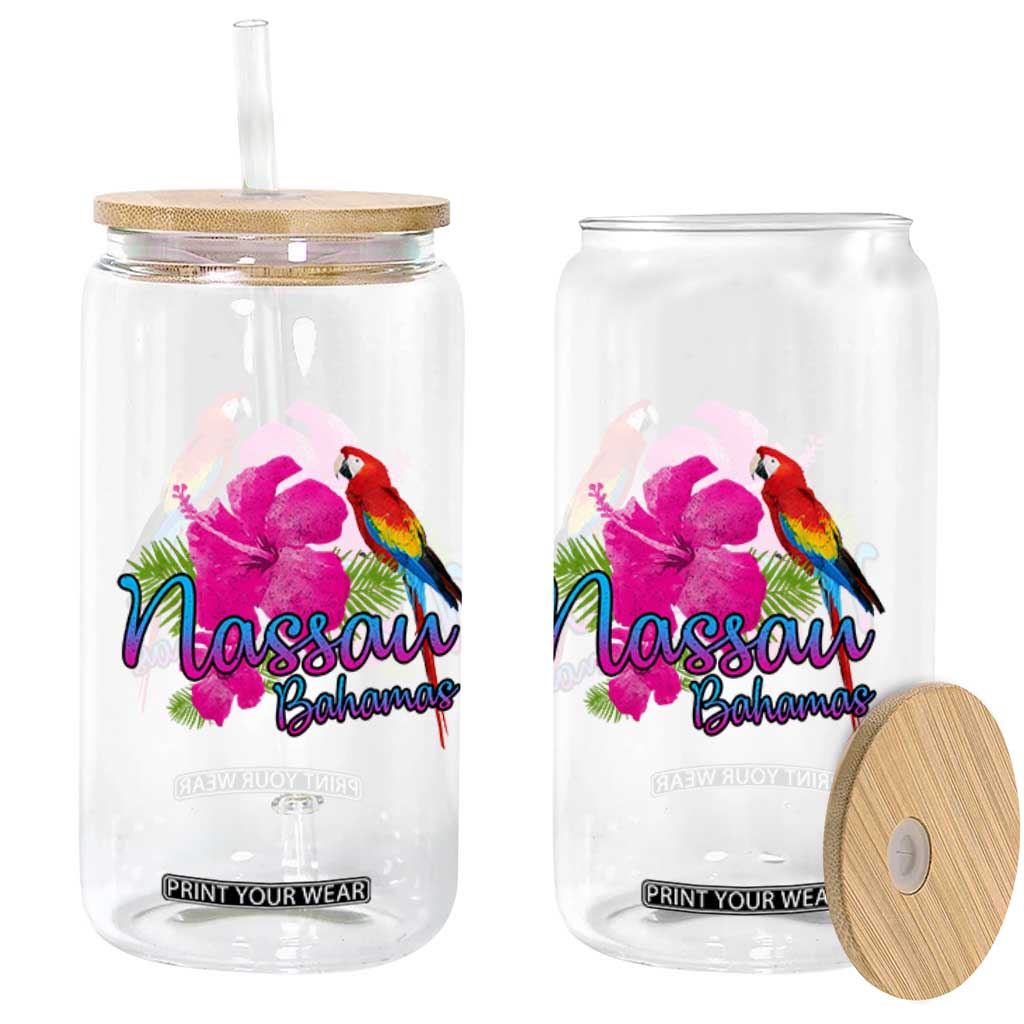 Nassau Souvenir Glass Can Caribbean Bahamas Beach Vacation TS10 Print Your Wear