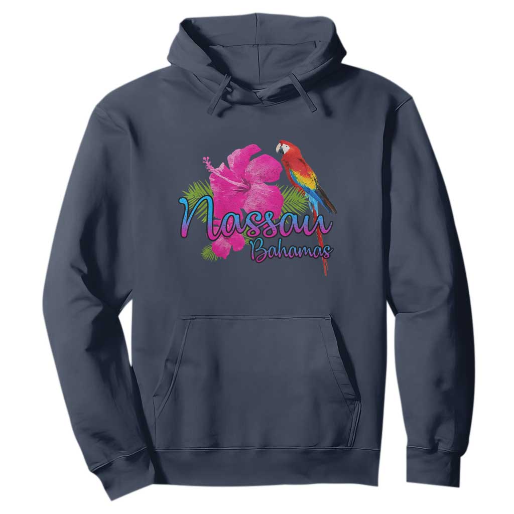 Nassau Souvenir Hoodie Caribbean Bahamas Beach Vacation TS10 Navy Print Your Wear