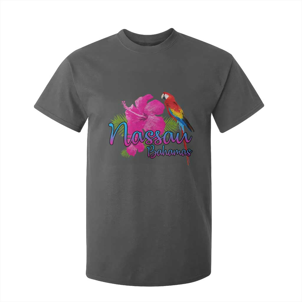 Nassau Souvenir T Shirt For Kid Caribbean Bahamas Beach Vacation TS10 Dark Heather Print Your Wear
