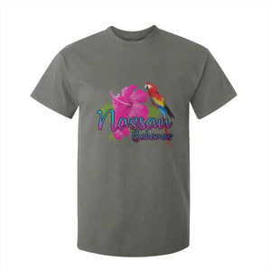 Nassau Souvenir T Shirt For Kid Caribbean Bahamas Beach Vacation TS10 Military Green Print Your Wear