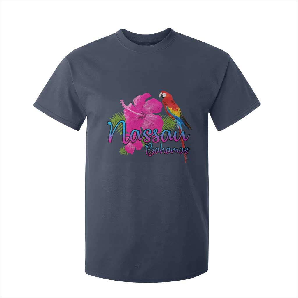 Nassau Souvenir T Shirt For Kid Caribbean Bahamas Beach Vacation TS10 Navy Print Your Wear