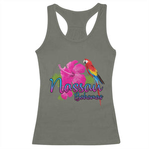 Nassau Souvenir Racerback Tank Top Caribbean Bahamas Beach Vacation TS10 Military Green Print Your Wear