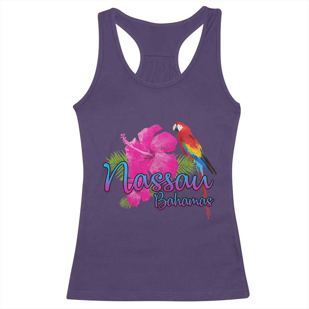 Nassau Souvenir Racerback Tank Top Caribbean Bahamas Beach Vacation TS10 Purple Print Your Wear