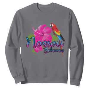 Nassau Souvenir Sweatshirt Caribbean Bahamas Beach Vacation TS10 Charcoal Print Your Wear