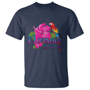 Nassau Souvenir T Shirt Caribbean Bahamas Beach Vacation TS10 Navy Print Your Wear