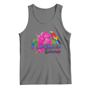 Nassau Souvenir Tank Top Caribbean Bahamas Beach Vacation TS10 Black Heather Print Your Wear