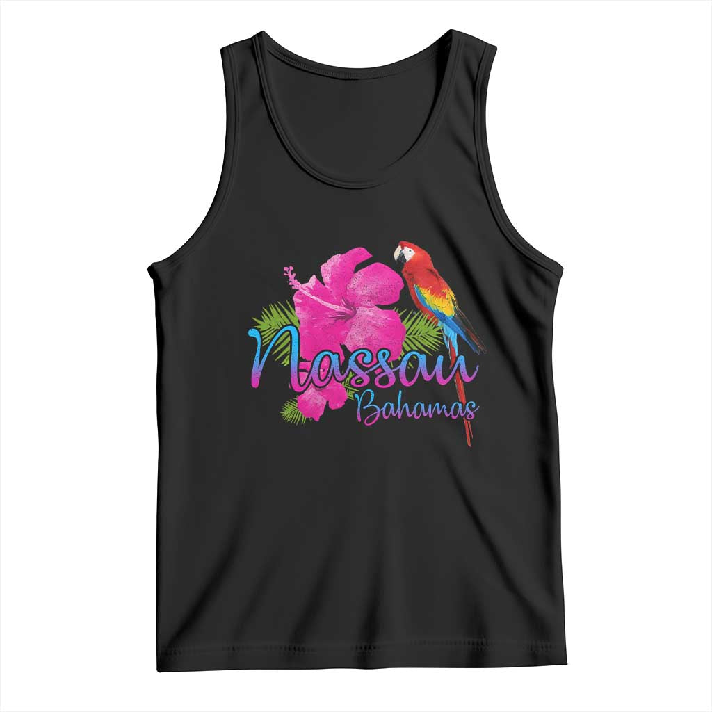 Nassau Souvenir Tank Top Caribbean Bahamas Beach Vacation TS10 Black Print Your Wear