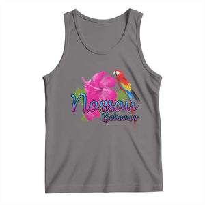 Nassau Souvenir Tank Top Caribbean Bahamas Beach Vacation TS10 Deep Heather Print Your Wear