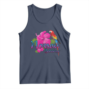 Nassau Souvenir Tank Top Caribbean Bahamas Beach Vacation TS10 Navy Print Your Wear