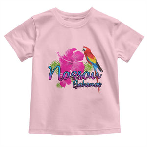 Nassau Souvenir Toddler T Shirt Caribbean Bahamas Beach Vacation TS10 Light Pink Print Your Wear
