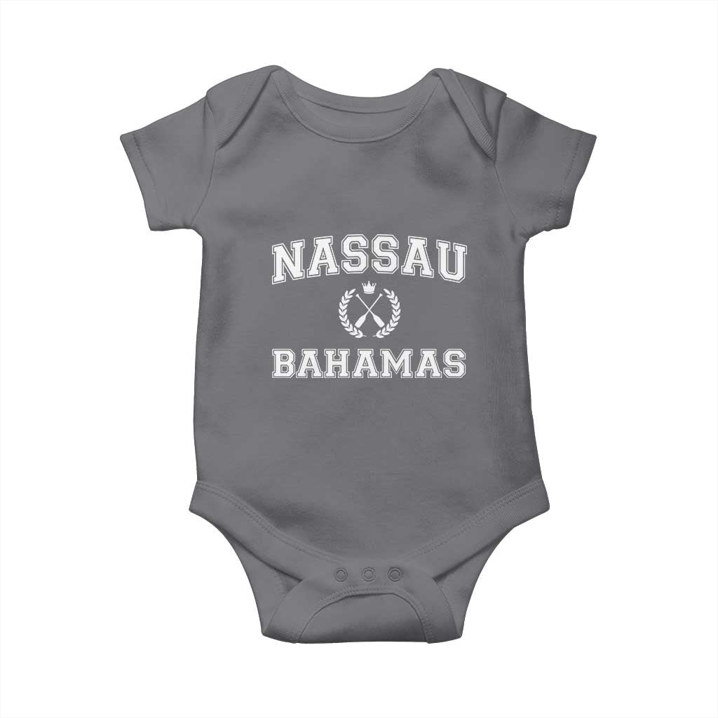 Nassau Souvenir Baby Onesie Bahamas Rowing Beach Summer Vacation TS10 Charcoal Print Your Wear