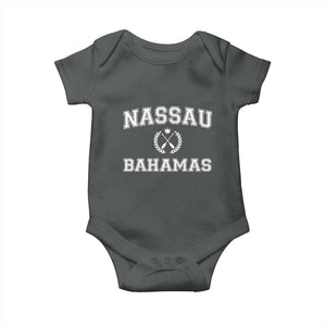 Nassau Souvenir Baby Onesie Bahamas Rowing Beach Summer Vacation TS10 Dark Heather Print Your Wear