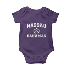 Nassau Souvenir Baby Onesie Bahamas Rowing Beach Summer Vacation TS10 Purple Print Your Wear
