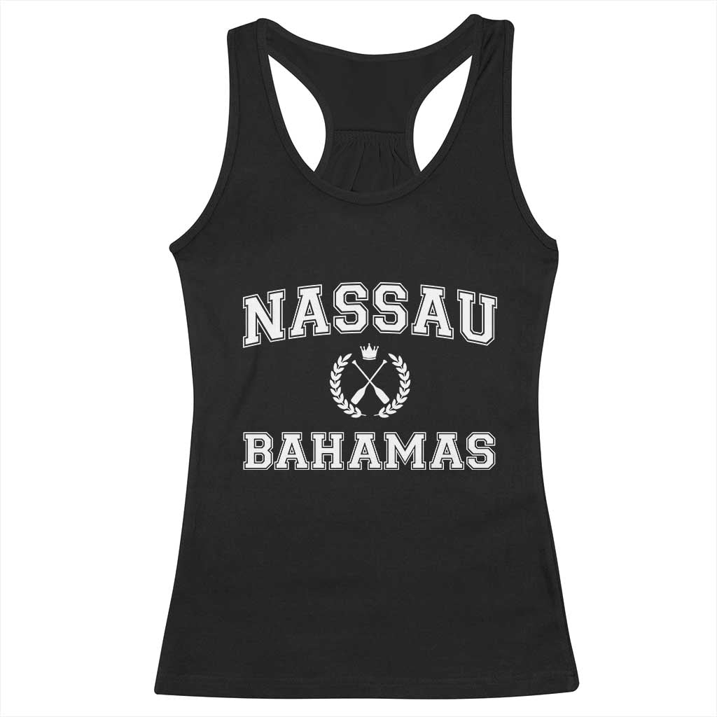 Nassau Souvenir Racerback Tank Top Bahamas Rowing Beach Summer Vacation TS10 Black Print Your Wear
