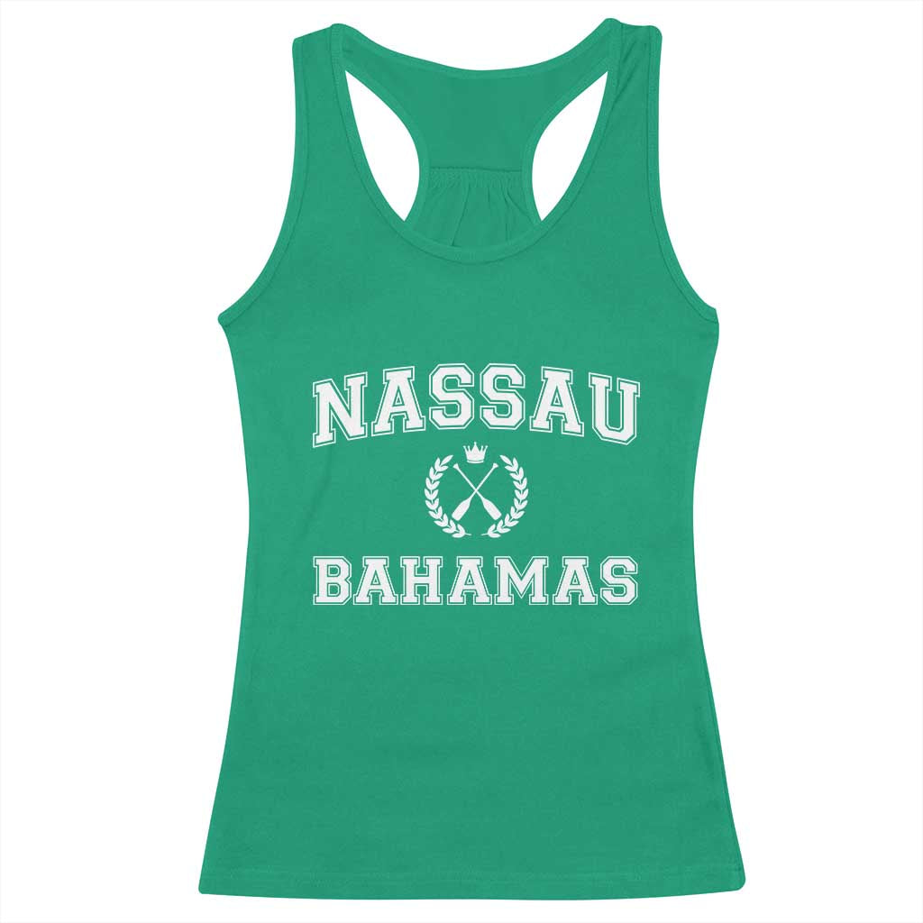 Nassau Souvenir Racerback Tank Top Bahamas Rowing Beach Summer Vacation TS10 Irish Green Print Your Wear