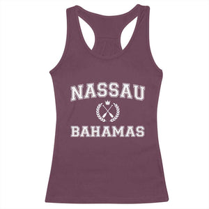 Nassau Souvenir Racerback Tank Top Bahamas Rowing Beach Summer Vacation TS10 Maroon Print Your Wear