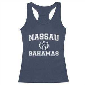Nassau Souvenir Racerback Tank Top Bahamas Rowing Beach Summer Vacation TS10 Navy Print Your Wear
