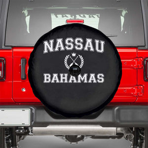 Nassau Souvenir Spare Tire Cover Bahamas Rowing Beach Summer Vacation TS10 Black Print Your Wear