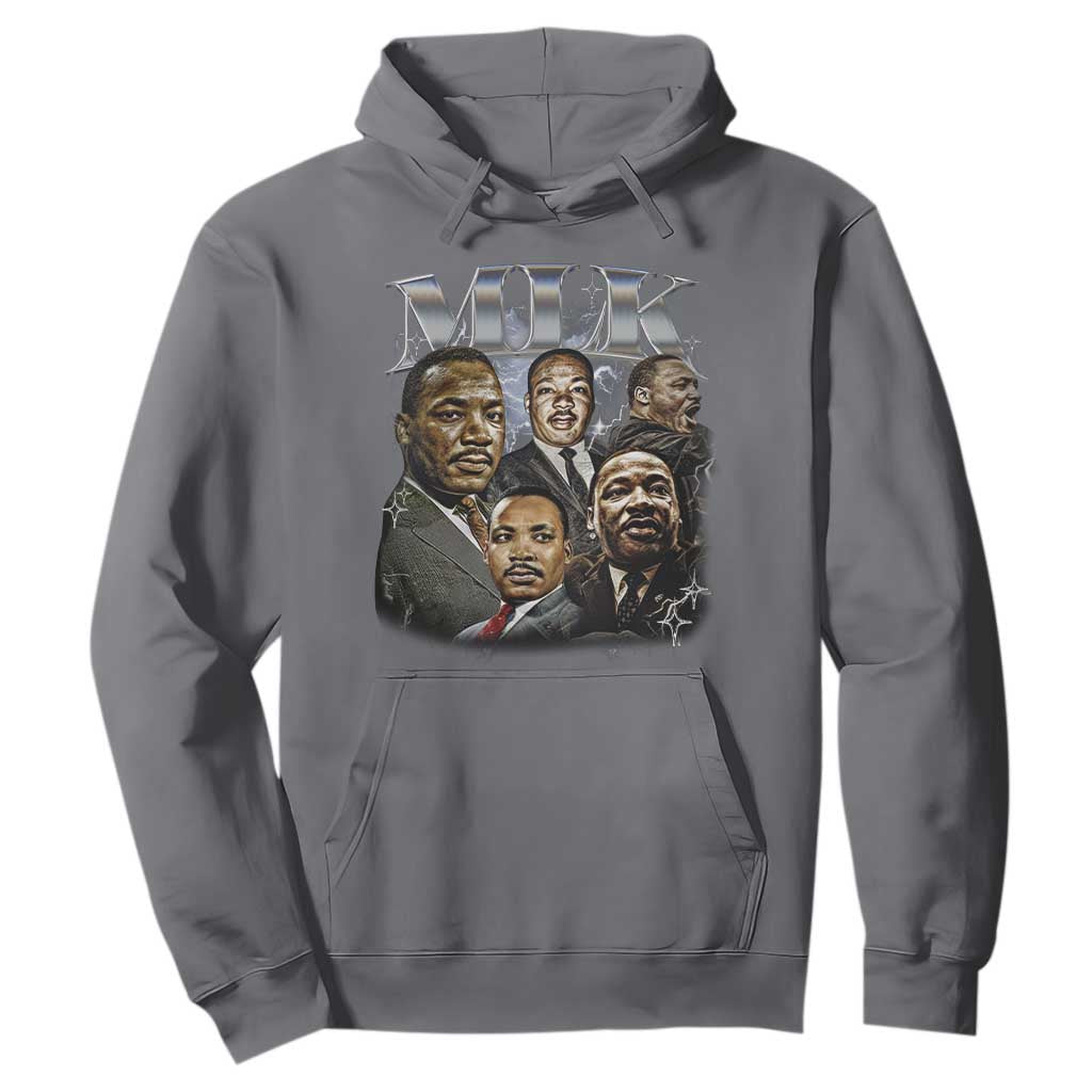 Martin Luther King Hoodie Black History Month Pride MLK Bootleg Rap Tee TS10 Charcoal Print Your Wear