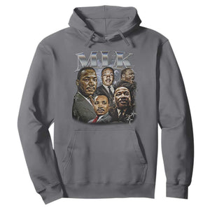 Martin Luther King Hoodie Black History Month Pride MLK Bootleg Rap Tee TS10 Charcoal Print Your Wear