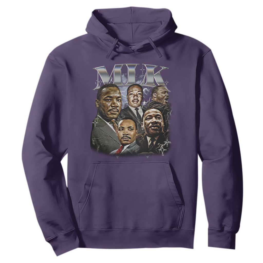 Martin Luther King Hoodie Black History Month Pride MLK Bootleg Rap Tee TS10 Purple Print Your Wear