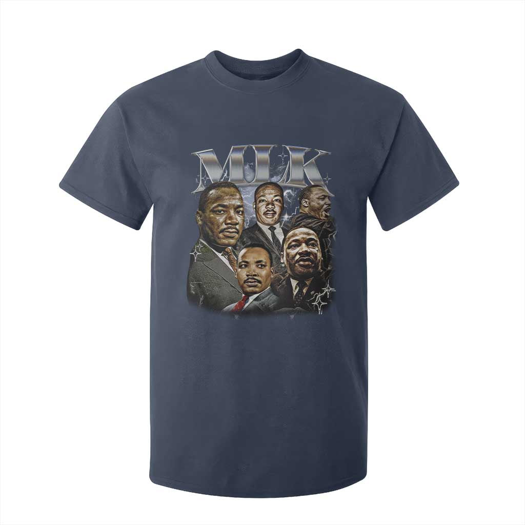 Martin Luther King T Shirt For Kid Black History Month Pride MLK Bootleg Rap Tee TS10 Navy Print Your Wear
