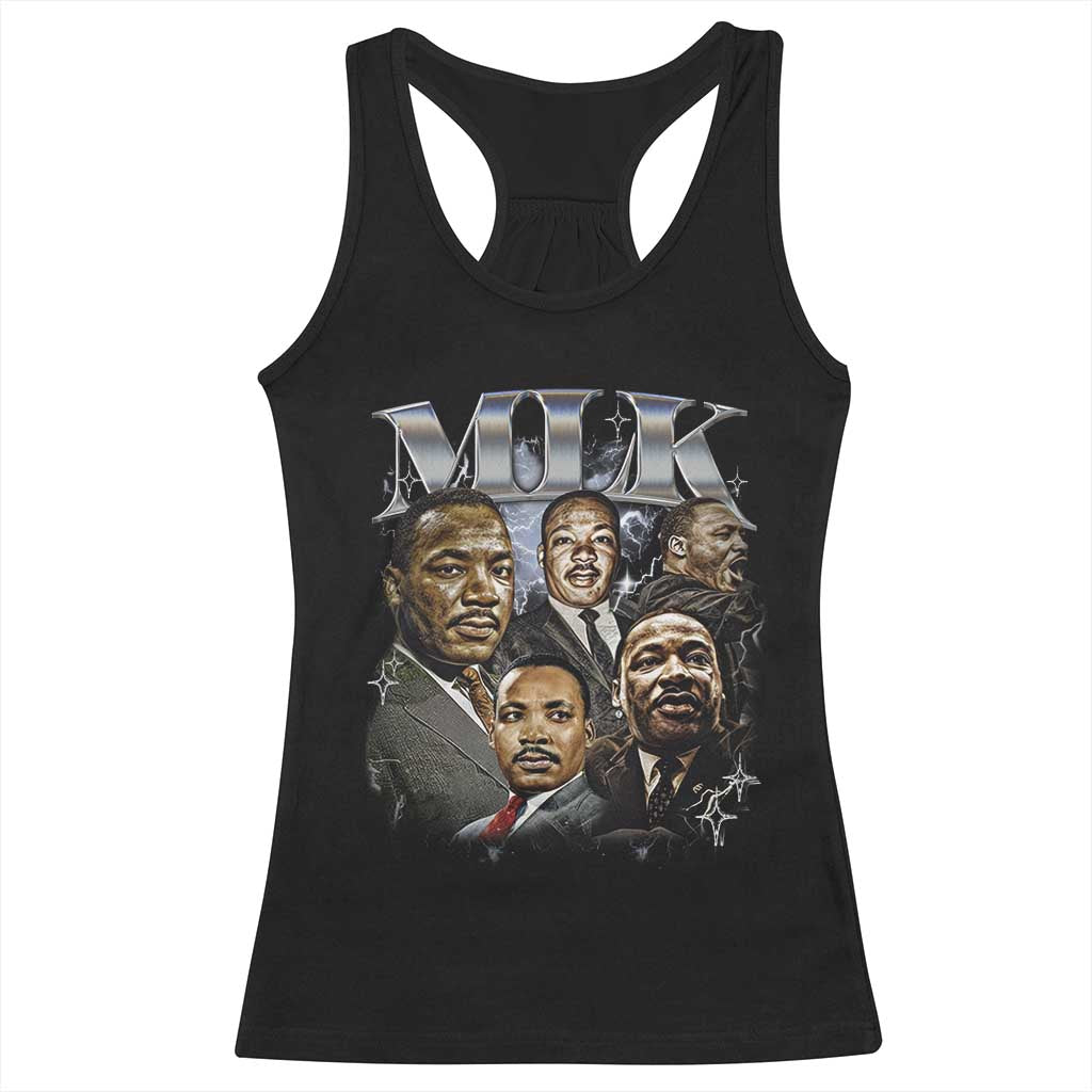 Martin Luther King Racerback Tank Top Black History Month Pride MLK Bootleg Rap Tee TS10 Black Print Your Wear