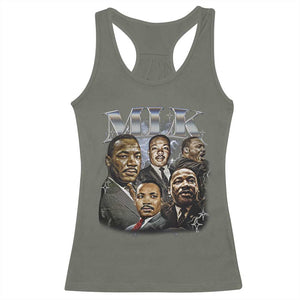 Martin Luther King Racerback Tank Top Black History Month Pride MLK Bootleg Rap Tee TS10 Military Green Print Your Wear